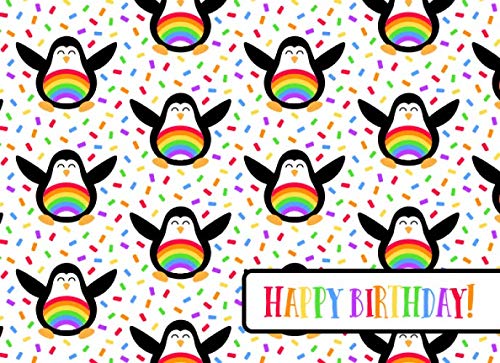 Beispielbild fr Happy Birthday: Rainbow Penguin Party Guest Book zum Verkauf von Revaluation Books