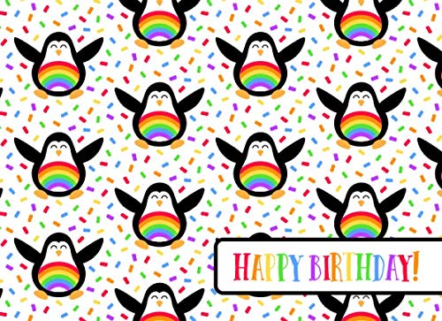 Imagen de archivo de Happy Birthday: Rainbow Penguin Party Guest Book a la venta por Revaluation Books
