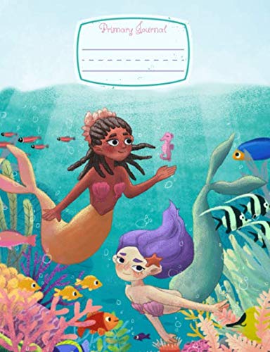9781081520700: Primary Journal: Draw and write, Primary Composition Notebook. Dotted Midline and Picture Space. Grade level K-2. Story Journal .African American Mermaid, Blue