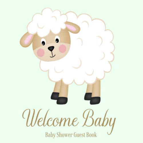 Stock image for Baby Shower Guest Book Welcome Baby: Lamb Little Farm Animal Theme Decorations | Sign in Guestbook Keepsake with Address, Baby Predictions, Advice for Parents, Wishes, Photo & Gift Log for sale by Revaluation Books