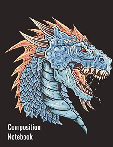 Stock image for Composition Notebook: Scary Dragon ruled paper notebook lined workbook kids students or teens or adults for sale by Revaluation Books
