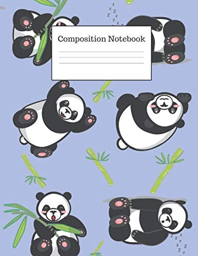 Stock image for Composition Notebook: Wide Ruled Paper Journal. Cute Panda Book For School or College for sale by Revaluation Books