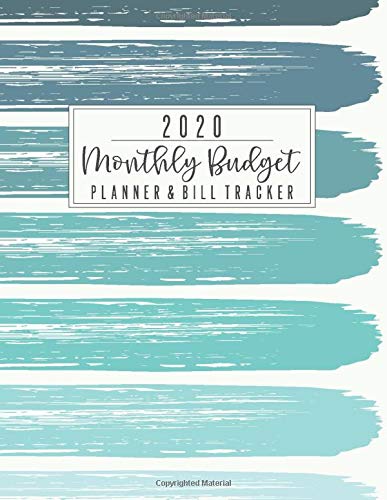 Stock image for 2020 Monthly Budget Planner & Bill Tracker: Home Finance Budgeting and Bill Organizer - Teal Ombre Stripes for sale by SecondSale