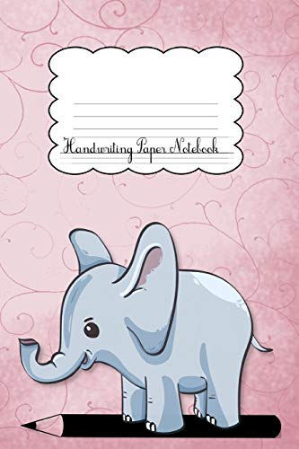 Stock image for Handwriting Paper Notebook: Elephant Pink cover | Handwriting Practice Notebook | Kindergarten | Preschool | Key Stage 1| Longhand | Joined-up writing for Kids |120 Pages | Soft Cover for sale by Revaluation Books