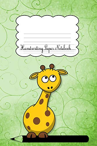 Stock image for Handwriting Paper Notebook: Giraffe Green Cover | Handwriting Practice Notebook | Kindergarten | Preschool | Key Stage 1| Longhand | Joined-up writing for Kids |120 Pages | Soft Cover for sale by Revaluation Books