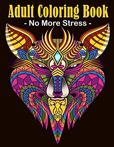 9781086005486: Adult Coloring Book: Stress Relieving Animal Latest Designs with Lions, Elephants, Horses, Dogs, Cats, and Many More!