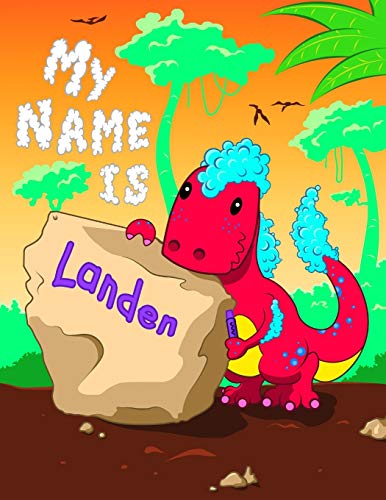 Imagen de archivo de My Name is Landen: 2 Workbooks in 1! Personalized Primary Name and Letter Tracing Book for Kids Learning How to Write Their First Name and the . (Landen : Tracing Workbook Series) [Soft Cover ] a la venta por booksXpress