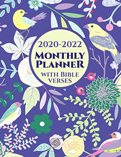 9781086793345: 2020-2022 Monthly Planner with Bible Verses on Each Page: Schedule Organizer for Christian Women - Agenda For 3 Years, Letter Sized: 8.5 x 11 inch; 21.59 x 27.94 cm
