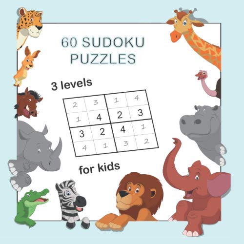 Beispielbild fr 60 SUDOKU PUZZLES - 3 LEVELS - FOR KIDS. zum Verkauf von Ergodebooks