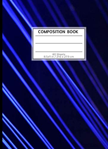 Imagen de archivo de COMPOSITION BOOK 80 SHEETS 8.5x11 in / 21.6 x 27.9 cm: A4 Dotted Paper Notebook | "Blue Flash" | Workbook for Teens Kids Students Boys | Writing Notes School College | Grammar | Languages | Art a la venta por Revaluation Books