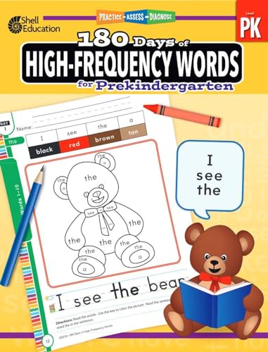 

180 Days of High-Frequency Words for Prekindergarten: Practice, Assess, Diagnose (Paperback or Softback)