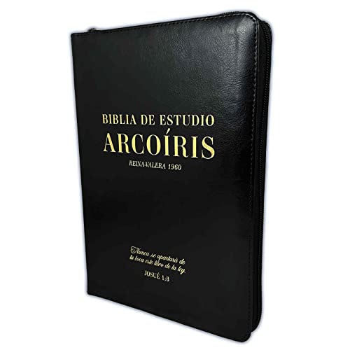 Beispielbild fr Biblia de Estudio Arco Iris Pastoral con Cierre Reina-Valera 1960 negro con ndice zum Verkauf von Books Unplugged