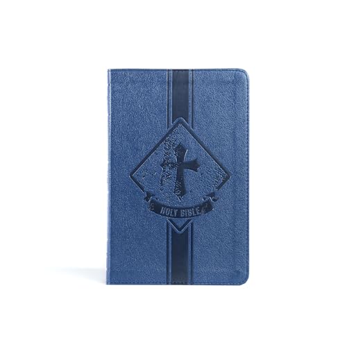 Stock image for KJV Kids Bible, Thinline Edition, Navy LeatherTouch, Red Letter, Pure Cambridge Text, Presentation Page, Study Helps for Children, Full-Color Inserts and Maps, Easy-to-Read Bible MCM Type for sale by GF Books, Inc.