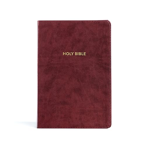 Stock image for KJV Rainbow Study Bible, Burgundy LeatherTouch, Indexed, Black Letter, Pure Cambridge Text, Color Coded, Bible Study Helps, Reading Plans, Full-Color Maps, Easy to Read Bible MCM Type for sale by Lakeside Books