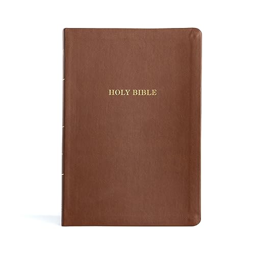 Imagen de archivo de KJV Large Print Thinline Bible, Value Edition, Brown LeatherTouch, Red Letter, Pure Cambridge Text, Presentation Page, Full-Color Maps, Easy-to-Read Bible MCM Type [Imitation Leather] Holman Bible Pu a la venta por Lakeside Books