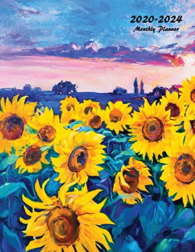 Stock image for 2020-2024 Monthly Planner: Large Five Year Planner with Flower Coloring Pages (Sunflowers) for sale by PlumCircle