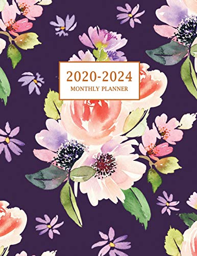 Stock image for 2020-2024 Monthly Planner: Large Five Year Planner with Floral Cover (Volume 4) for sale by PlumCircle