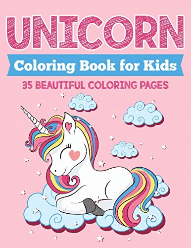 Beispielbild fr Unicorn Coloring Book for Kids: 35 Beautiful Coloring Pages zum Verkauf von Buchpark