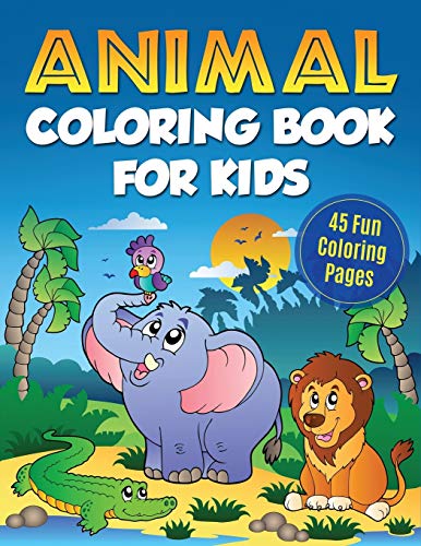 Beispielbild fr Animal Coloring Book for Kids: 45 Fun Coloring Pages zum Verkauf von Buchpark
