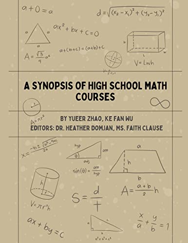 9781088068595: A Synopsis of High School Math Courses