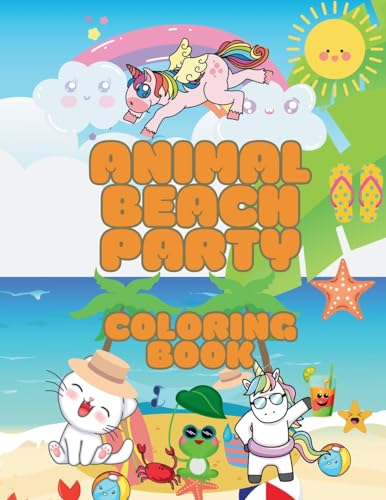 Stock image for Animal Beach Party Coloring Book for sale by California Books