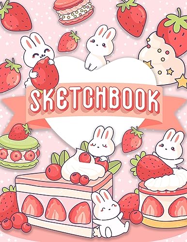 Beispielbild fr Sketchbook: 120 Blank Pages w/ mini Kawaii character (Sketchbook for Kids) zum Verkauf von GreatBookPrices
