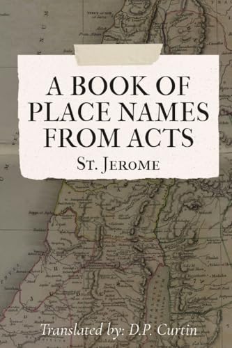 Stock image for A A List of Placenames from 'Acts' for sale by PBShop.store US