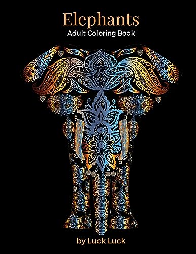 Imagen de archivo de Elephants: Adult Coloring Book a la venta por Book Deals