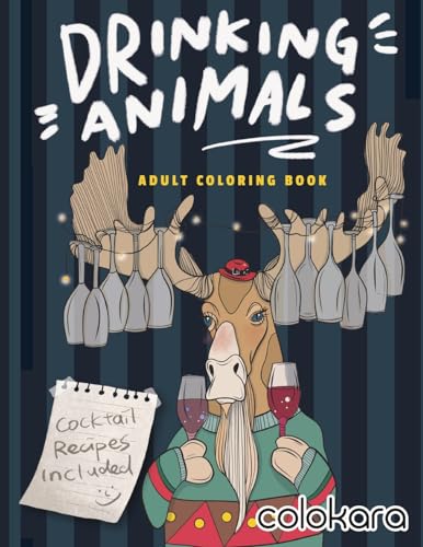 Beispielbild fr Drinking Animals Adult Coloring Book zum Verkauf von GF Books, Inc.