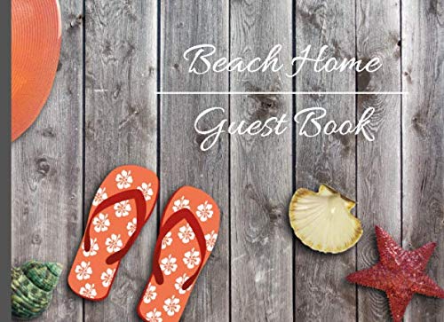 Stock image for BEACH HOME GUEST BOOK: VACATION HOUSE GUESTBOOK TO SIGN IN | | KEEP TRACK OF GUESTS DETAILS | RECORD THEIR SHORT MESSAGES AND GREETINGS. Grey wood Design. for sale by Revaluation Books