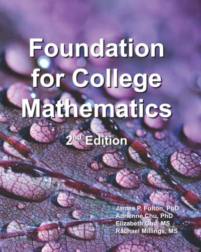 Beispielbild fr Foundation for College Mathematics zum Verkauf von Orion Tech