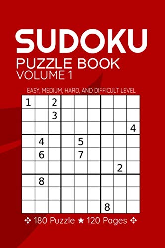 Imagen de archivo de Sudoku Puzzle Book Volume 1: Sudoku Puzzle Notebook | 180 Sudoku Puzzles with Easy, Medium, Hard, And Difficulty Levels, Sudoku Puzzle Book (6"X9") a la venta por Revaluation Books