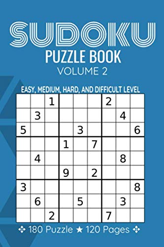 Imagen de archivo de Sudoku Puzzle Book Volume 2: Sudoku Puzzle Notebook | 180 Sudoku Puzzles with Easy, Medium, Hard, And Difficulty Levels, Sudoku Puzzle Book (6"X9") a la venta por Revaluation Books