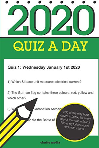 Beispielbild fr Quiz A Day 2020: 366 fun daily quizzes, with over 1,450 questions in total zum Verkauf von WorldofBooks