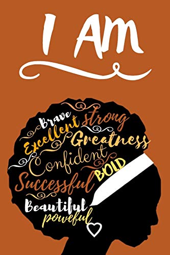 Beispielbild fr I am: Black Girl Magic Journal composition notebook for melanin gifted beautiful girl female empowerment. Motivational Gratitude Daily Planner zum Verkauf von BooksRun