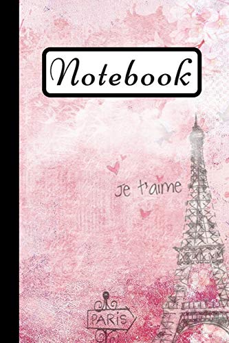 Stock image for Notebook: Paris Eiffel Tower Notebook, Pink Art Design, 6X9 for sale by PlumCircle