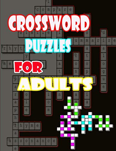 Stock image for crossword puzzles for adults: Puzzle Book for sale by Bookmonger.Ltd