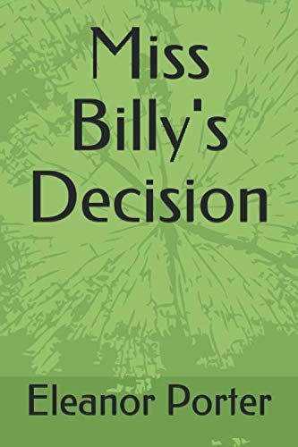 Imagen de archivo de Miss Billy's Decision a la venta por Revaluation Books