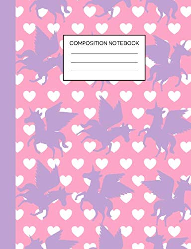 Stock image for Composition Notebook: Wide Rule Alicorn (Unicorn with Wings) | Journal for Girls, Teens, Kids Students for Home, School or College 110 Pages for sale by Revaluation Books