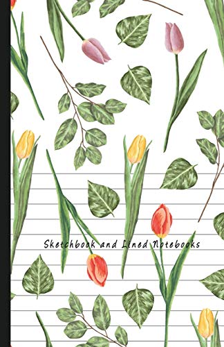 Stock image for Sketchbook and Lined Notebooks: Dual Design Half Wide Ruled Half Blank Creative Sketchbook with Lined Pages Drawing or Doodling & Writing Journal Notebook Organizer for sale by Ergodebooks