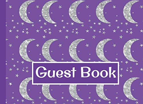 Stock image for Guest Book: Moon & Stars Magical Birthday Party Wizard Theme, Graduation, Baby Shower, Bridal Shower, Bed And Breakfast, Visitor Book for sale by Revaluation Books