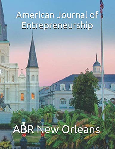 Stock image for American Journal of Entrepreneurship for sale by Revaluation Books