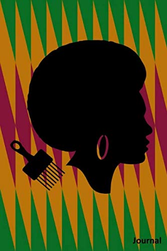 9781090429643: Journal: Afro Woman and Comb: Lined Journal Notebook: Journal To Write In