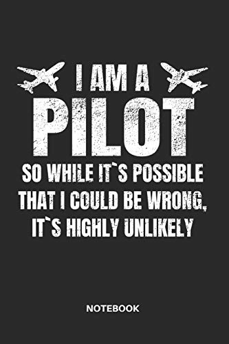 Beispielbild fr I AM A PILOT SO WHILE IT`S POSSIBLE THAT I COULD BE WRONG, IT`S HIGHLY UNLIKELY NOTEBOOK: PLANNER OR DIARY FOR PILOTS, Co-PILOT AND FLIGHT OFFICER zum Verkauf von Revaluation Books