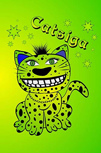 Catsiga: Grinsekatze Hausaufgabenheft Coole Katze 100 Seiten Hausaufgaben Mit Stundenplan (Paperback) - Gabi Siebenhühner