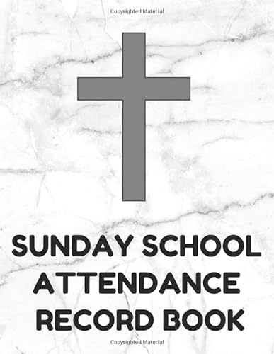 Stock image for Sunday School Attendance Record Book: Attendance Chart Register for Sunday School Classes, White Cover for sale by Revaluation Books