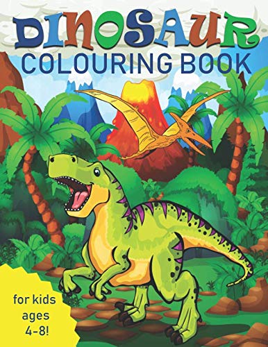 Imagen de archivo de Dinosaur Colouring Book for Kids: Great Gift for Boys and Girls, Ages 4-8 a la venta por AwesomeBooks