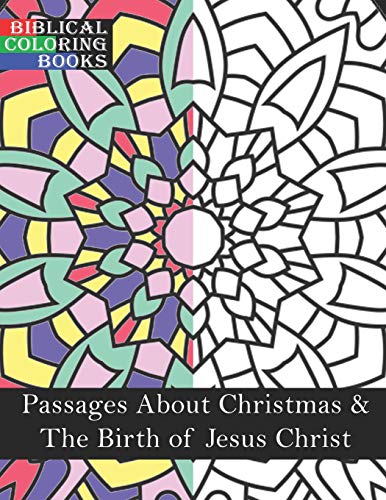 Stock image for Passages about Christmas & the Birth of Jesus Christ: A Christian Bible Study Coloring Book for sale by THE SAINT BOOKSTORE