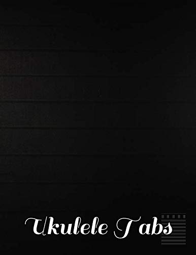 Stock image for Ukulele Tabs: Black Ukulele Tabs blank Journal Notebook 8.5" x 11" 160 page for sale by Revaluation Books