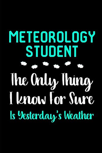 Stock image for Meteorology Student Yesterday's Weather College Ruled Notebook: Blank Lined Journal for sale by Revaluation Books
